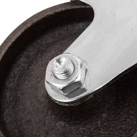 Przemysłowe metalowe koło skrętne z hamulcem 75 mm