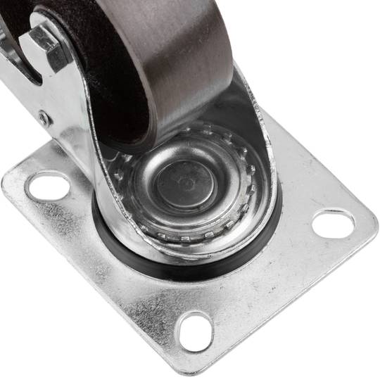 Przemysłowe metalowe koło skrętne z hamulcem 75 mm