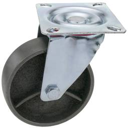 Industrial wheel swivel castor of metal without brake 100 mm