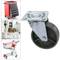 Rotelle pivotanti ruote industriale di metallo senza freno 100 mm