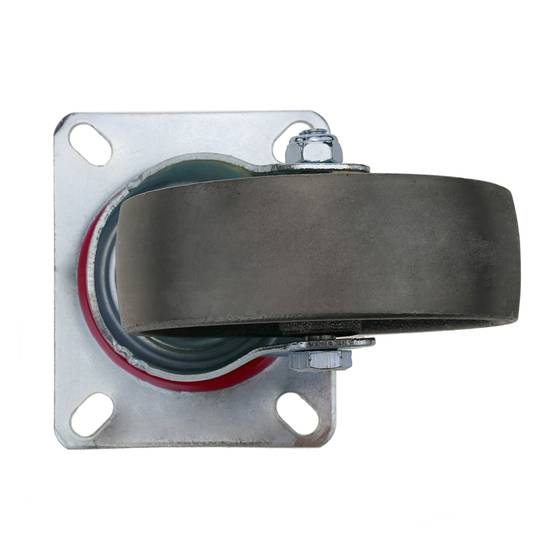 Rotelle pivotanti ruote industriale di metallo senza freno 100 mm