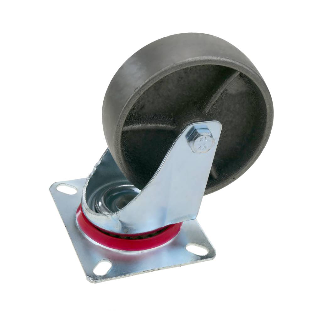 Roulettes industrielles de métal sans frein 100 mm 4 unités