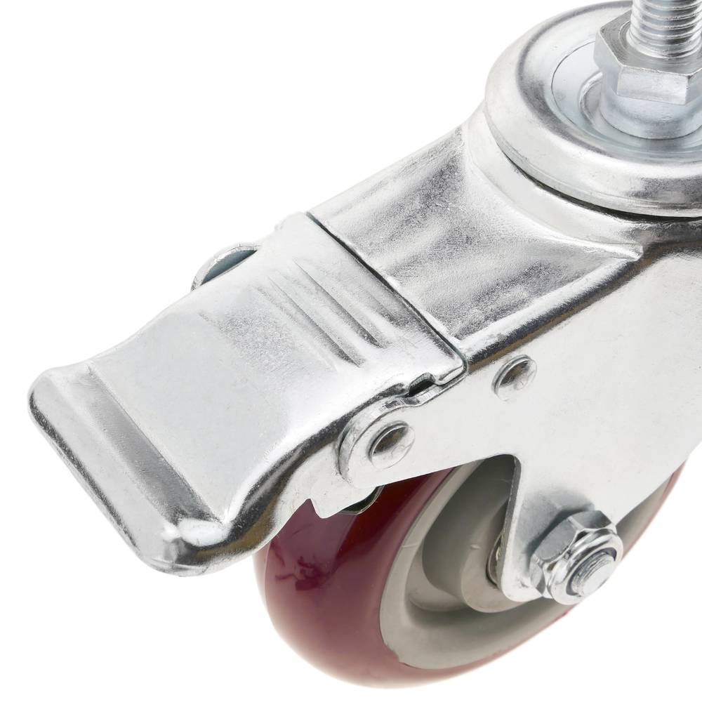 Rotelle pivotanti ruote industriale di PVC con freno 100 mm M12