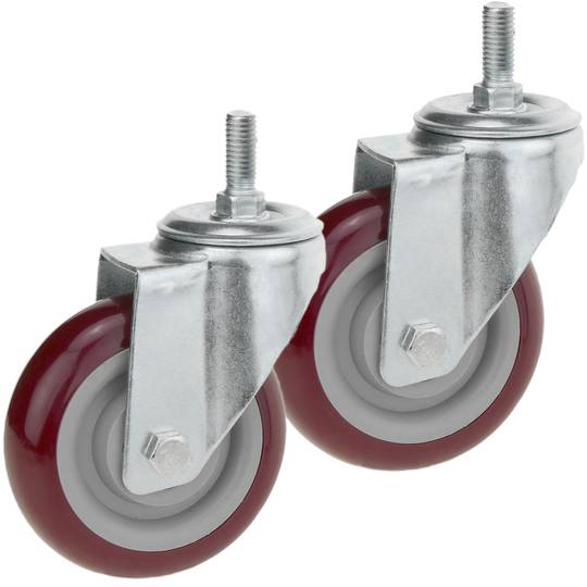 Kółko przemysłowe PVC bez hamulca 100 mm M12 2 sztuki