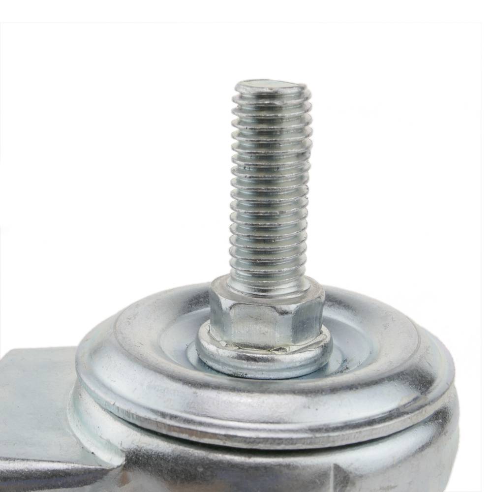 Kółko przemysłowe PVC bez hamulca 100 mm M12 2 sztuki