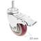 Roda pivotant industrial de PVC amb fre 100 mm M12 2 unitats