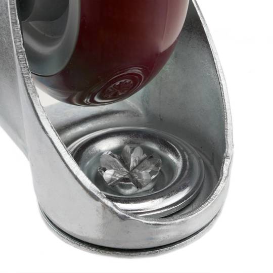 Roda pivotant industrial de PVC amb fre 100 mm M12 2 unitats