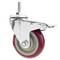 Roda pivotant industrial de PVC amb fre 100 mm M12 2 unitats