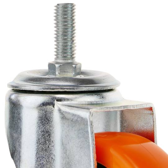 Industrieel zwenkwiel polyurethaan zonder rem 100 mm M12