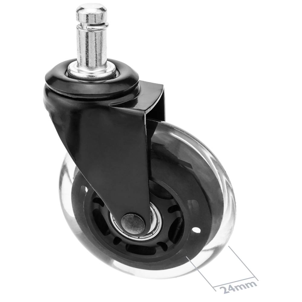 Roda pivotant industrial de poliuretà sense fre 75 mm M11 5-pack