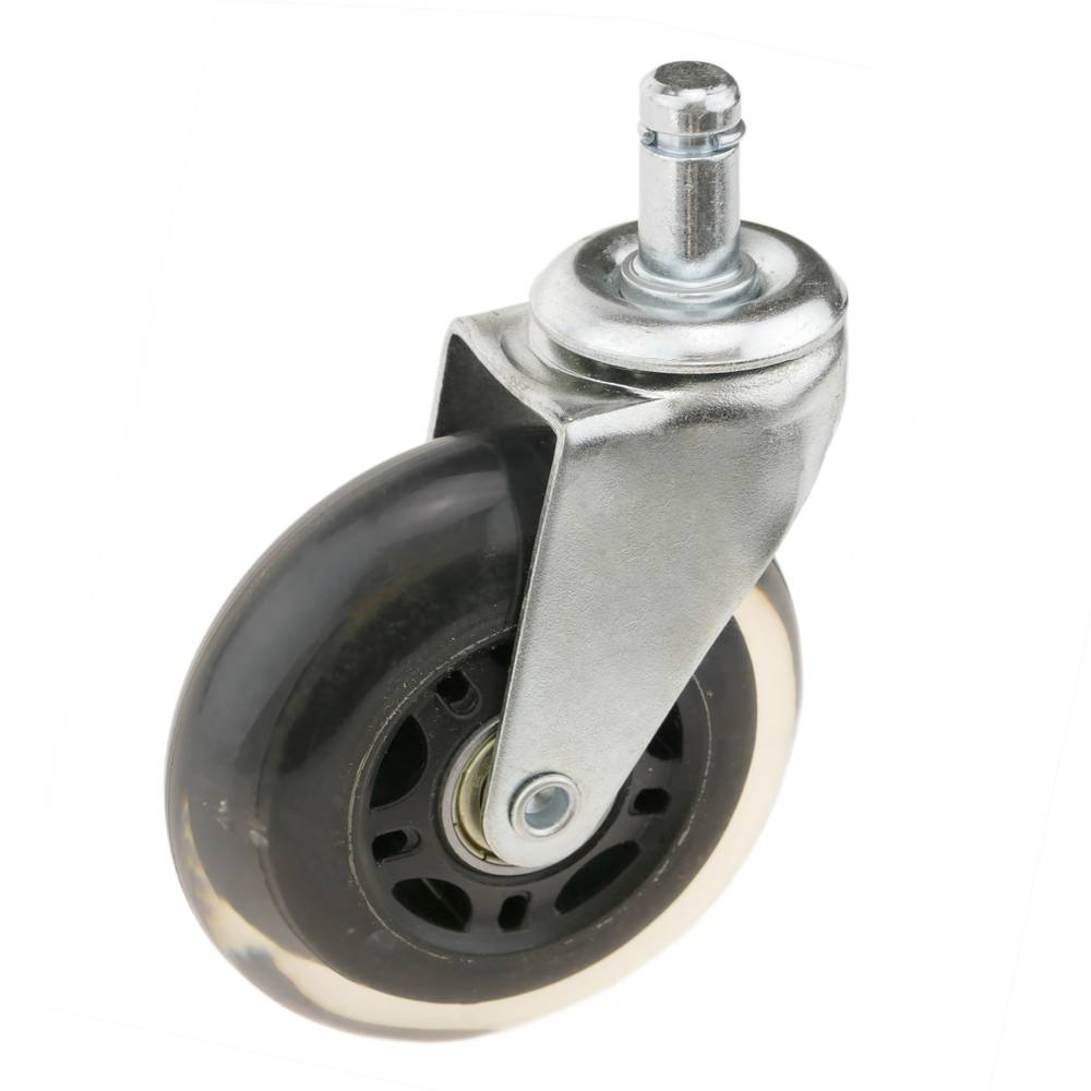 Roda pivotant industrial de PVC sense fre 75 mm M11 per a cadira