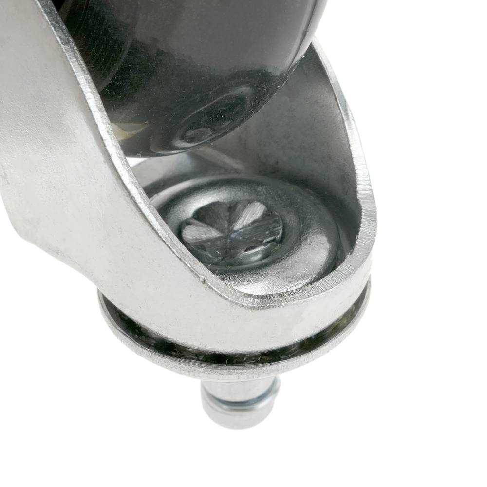 Roda pivotant industrial de PVC sense fre 75 mm M11 per a cadira