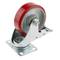 Rueda pivotante industrial de poliuretano y metal con freno 100 mm
