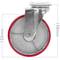 Roda pivotant industrial de poliuretà i metall sense fre 125 mm