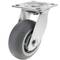 Roda pivotant industrial de poliuretà sense fre 125 mm