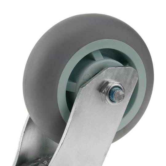 Roda pivotant industrial de poliuretà sense fre 125 mm
