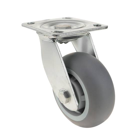 Roda pivotant industrial de poliuretà sense fre 125 mm