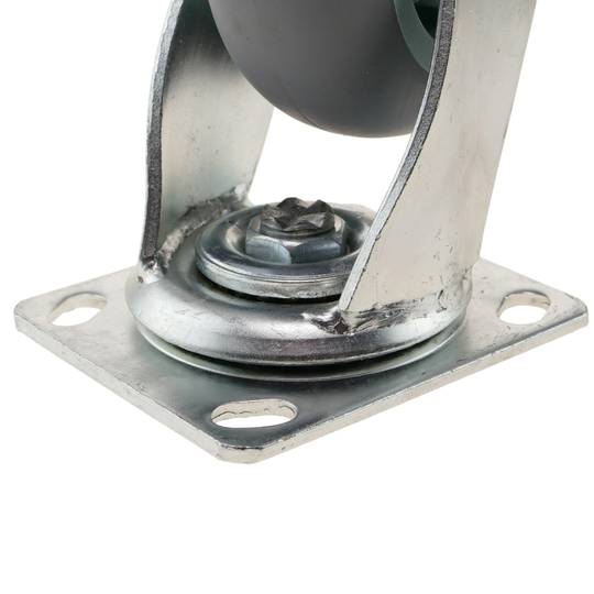 Roulettes industrielles en polyuréthane sans frein 125 mm 2 éléments