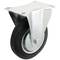 Roda industrial fixa de goma sense fre 160 mm