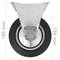 Roda industrial fixa de goma sense fre 160 mm