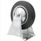 Roda industrial fixa de goma sense fre 160 mm