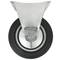 Roda industrial fixa de goma sense fre 160 mm