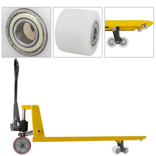 Roda para carrinho de paletes Rolo de nylon 80x60 mm 600 Kg