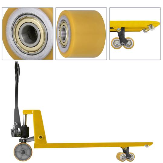 Rueda para transpaleta Rodillo de poliuretano de 80x60 mm 1200 Kg 2-pack
