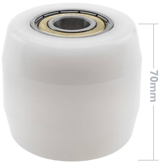 Ruota per transpallet Rullo per pallet di nylon 80x70 mm 800 Kg profilo conico