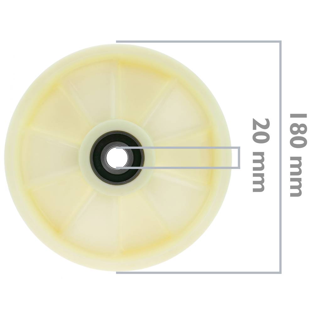 Roue pour transpalette Rouleau pour palette en nylon 180x50 mm 800 Kg