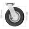Roda pneumática giratória de carrinho de mão 90 Kg 8x2.5