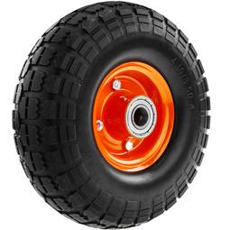 Roda sólida de carrinho de mão 120 Kg 10x3.5" 254x89 mm para plataformas de transporte