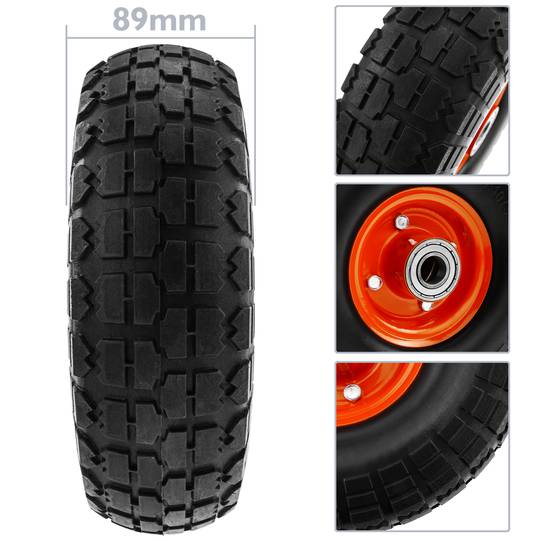 Wheelbarrow solid wheel 265 lbs 10x3.5