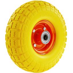 Ruota solida di carriola gialla 120 Kg 10x3.5