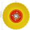 Rueda maciza de carretilla anti-pinchazos amarilla 120 Kg 10x3.5