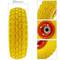 Rueda maciza de carretilla anti-pinchazos amarilla 120 Kg 10x3.5