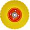 Rueda maciza de carretilla anti-pinchazos amarilla 120 Kg 10x3.5