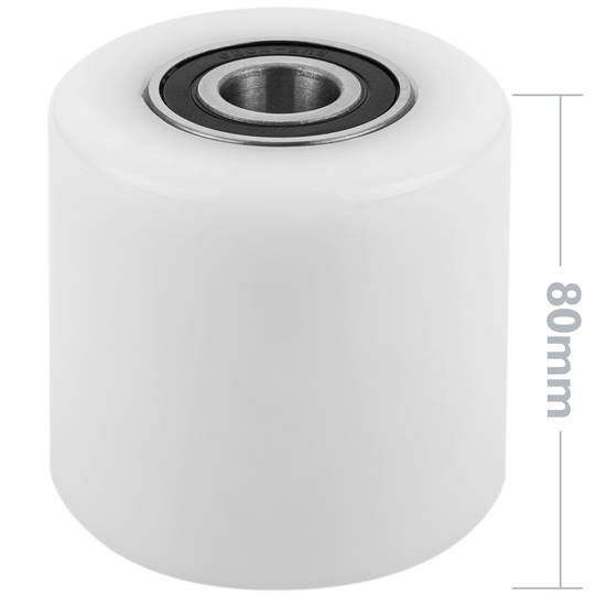 Wiel voor pallettruck Nylon rol 80x80 mm 600 Kg