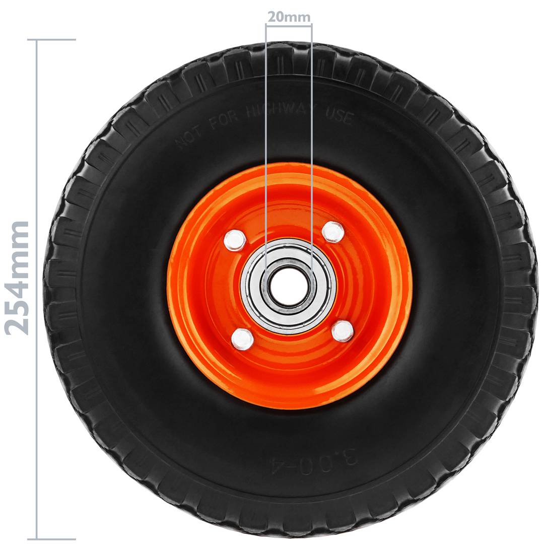 Wheelbarrow solid wheel 2-pack 220 lbs 10x3