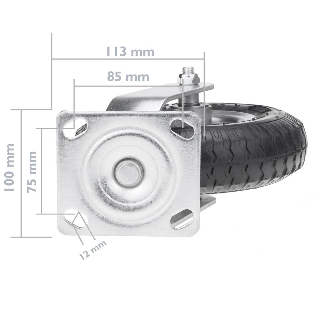 Roda pneumática de carrinho de mão 4-pack 90 Kg 8x2.5