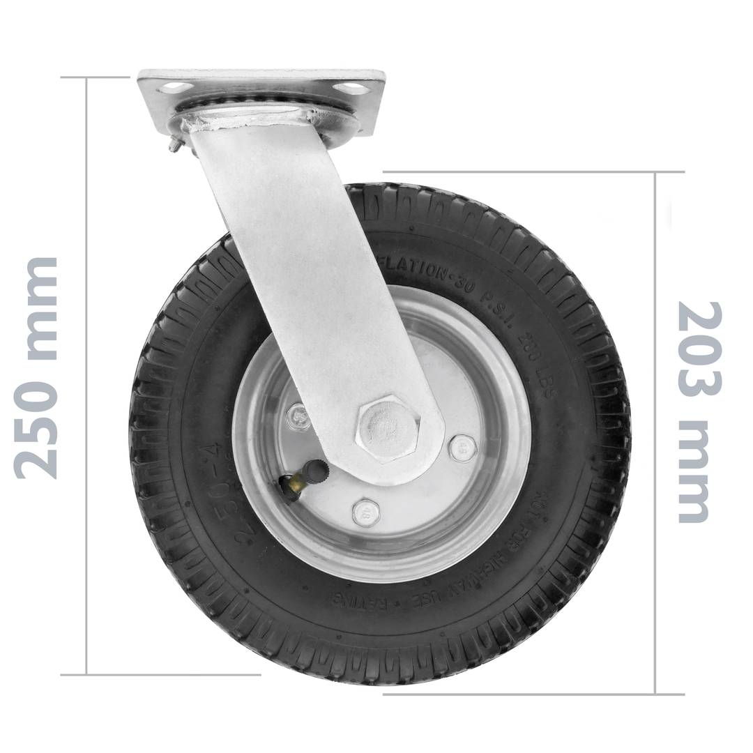 Roda pneumática de carrinho de mão 4-pack 90 Kg 8x2.5