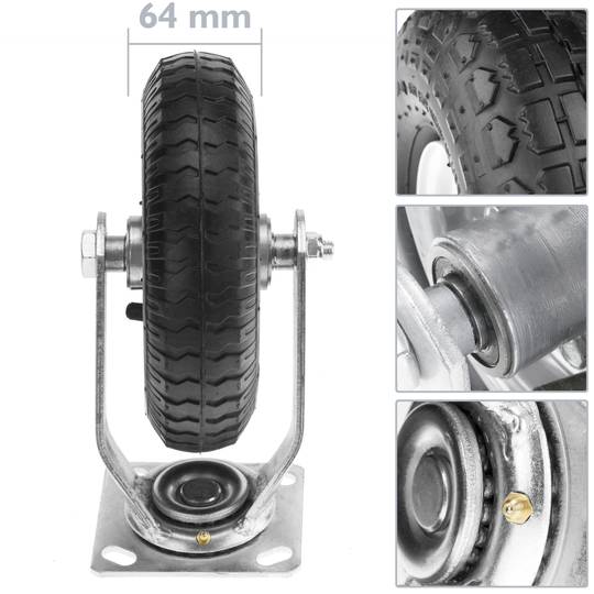 Roda pneumática de carrinho de mão 4-pack 90 Kg 8x2.5