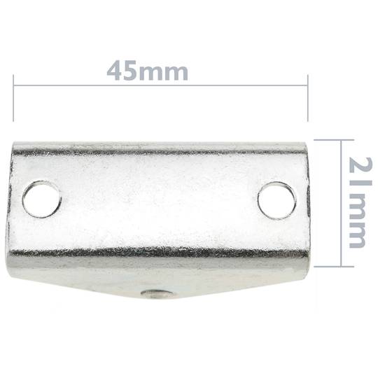 Nylon wheel 30 mm for doors and furniture 30x21x15mm