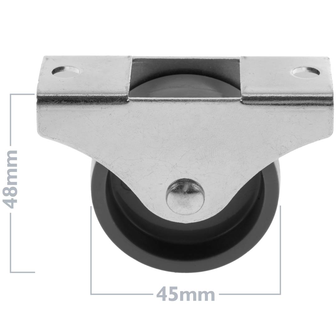 Roda de nylon de 45 mm para portas e móveis