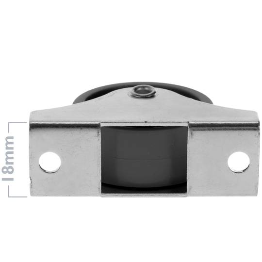 Roda de nylon de 45 mm para portas e móveis