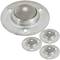 Roda de esfera de metal de 19 mm para portas e móveis 4 pack
