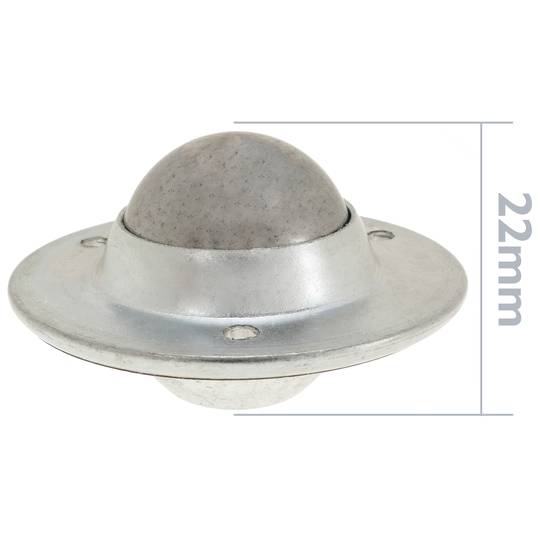 Roda de esfera de metal de 19 mm para portas e móveis 4 pack