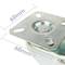 Roulettes pivotantes double. Roue industrielle en PU et PVC gris sans frein 50 mm 4 pack