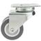 Roulettes pivotantes double. Roue industrielle en PU et PVC gris sans frein 50 mm 4 pack