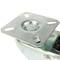 Roulettes pivotantes double. Roue industrielle en PU et PVC gris sans frein 50 mm 4 pack